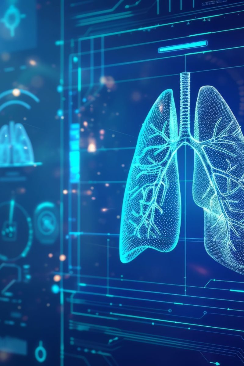 Futuristic AI lung