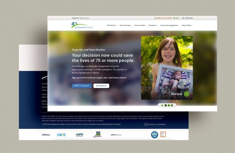 HonorBridge Case Study Website Design